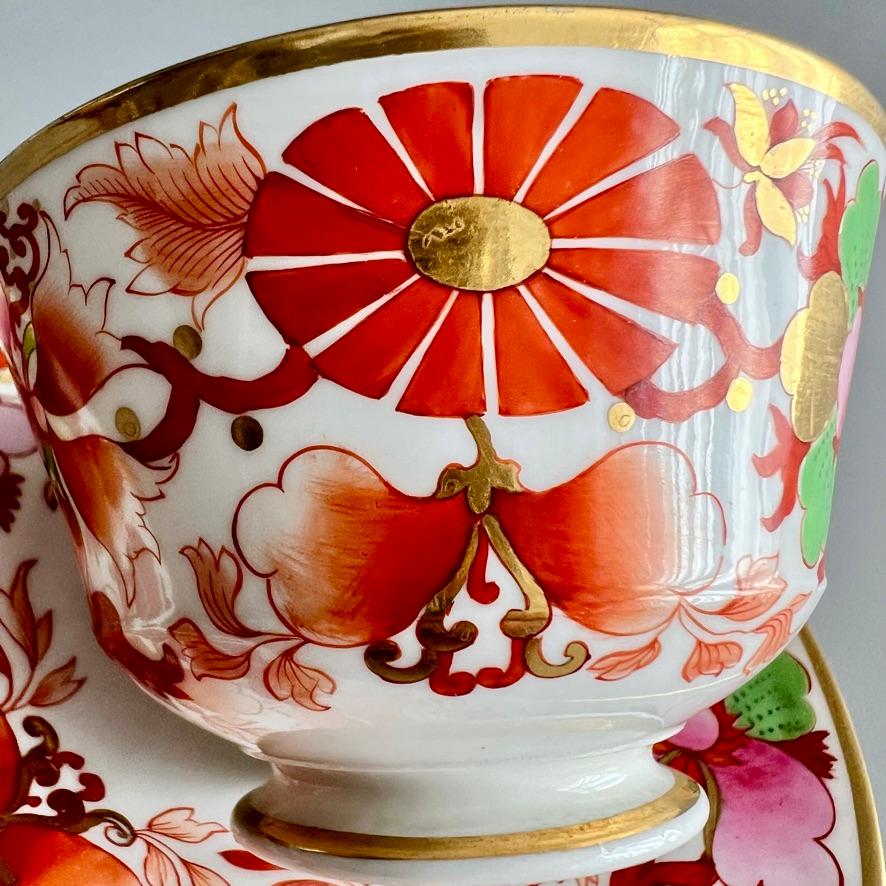 Porcelain Flight Barr & Barr Teacup, Regency Imari Pattern, ca 1815 For Sale