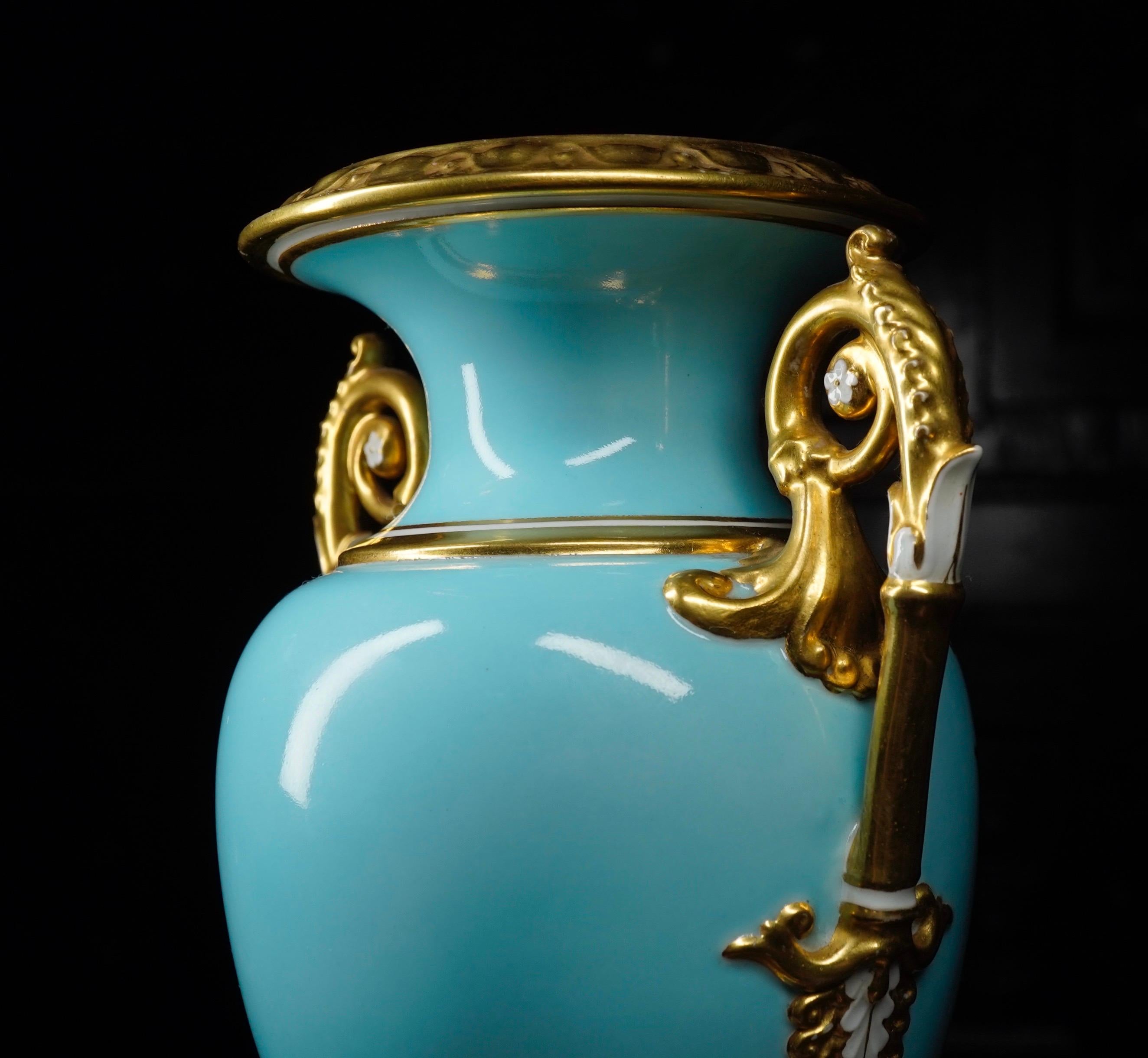 duck egg blue vase