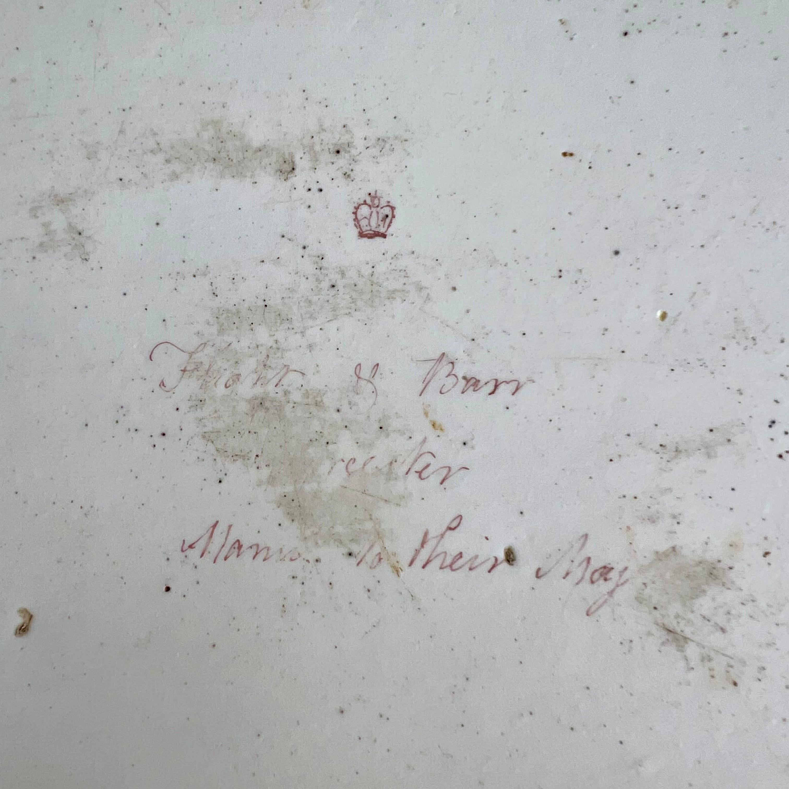 Vuelo y Barr Juego de Té Cabaret Solitario, Rosa y Dorado, Neoclásico ca 1800 en venta 6