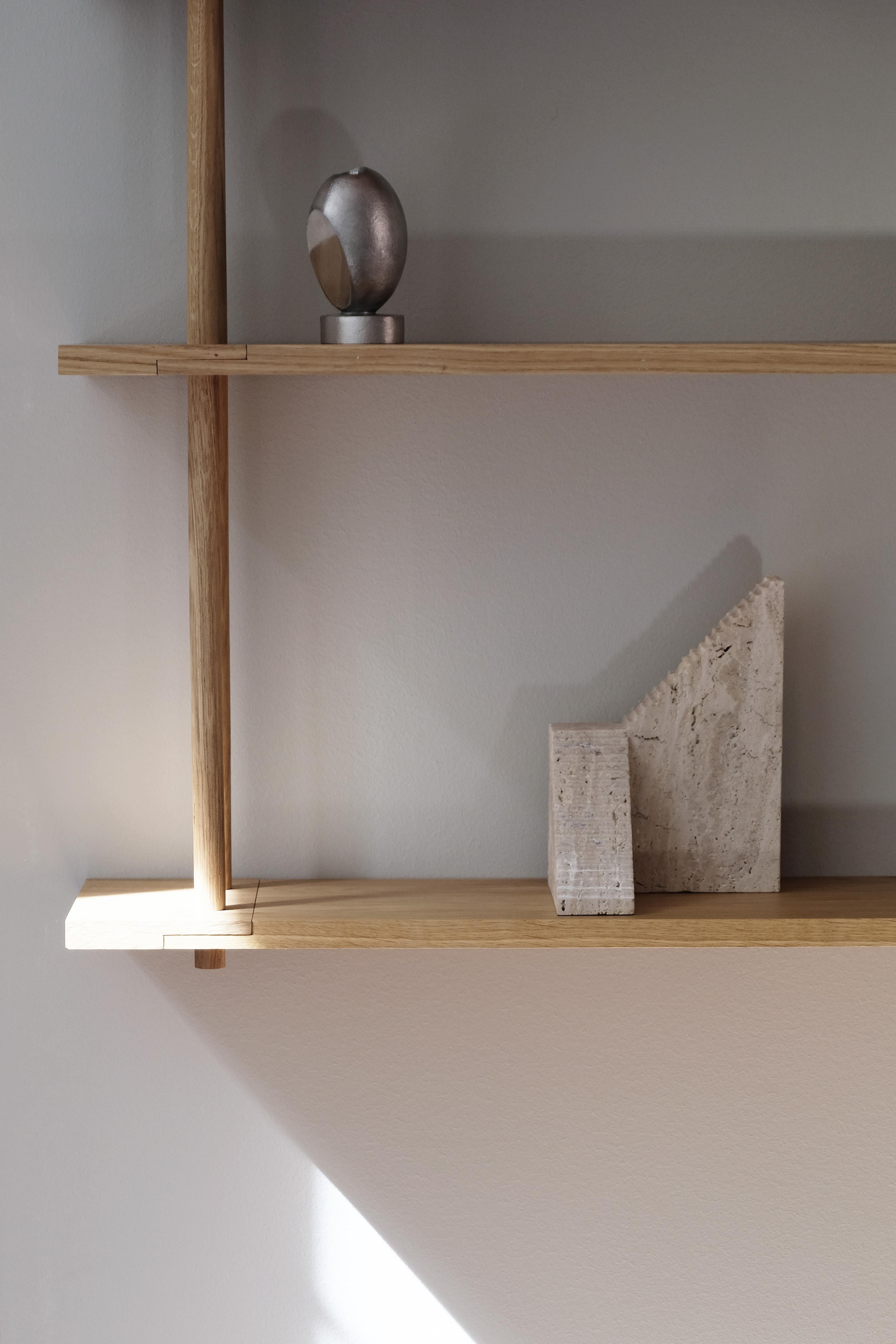 Minimalist Flight in Travertine Stone Handcrafted in Portugal by Origin Made For Sale