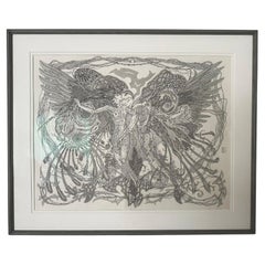 Dessin « Light to Eternity » à l'encre noire