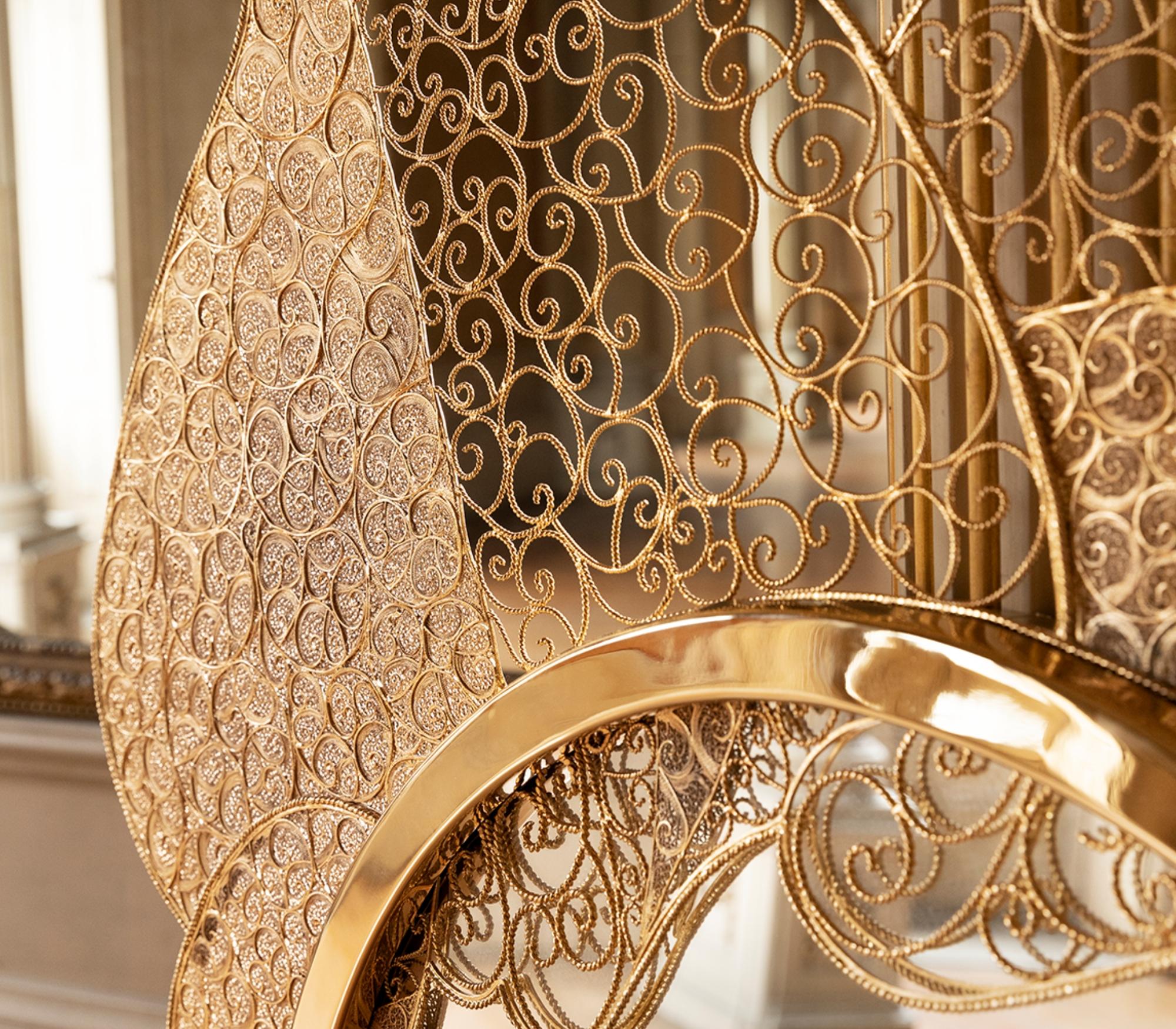 Miroir filigrane fait main et miroir Boca do Lobo en vente 1