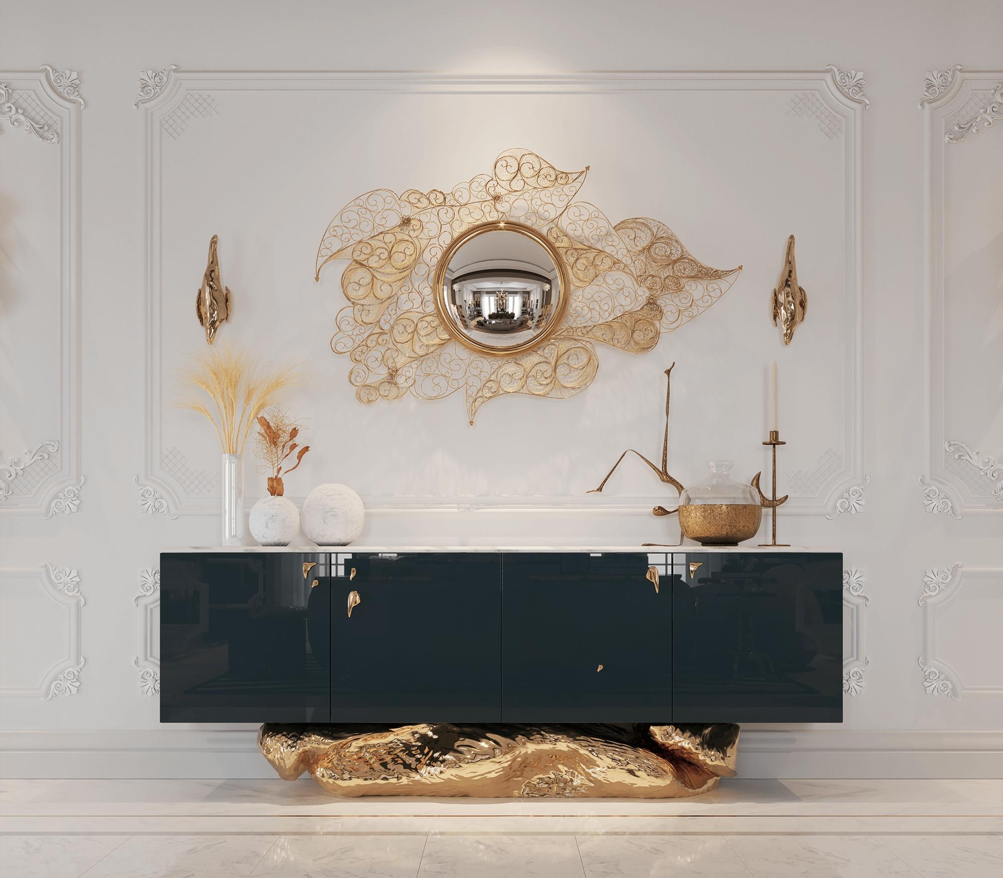 Miroir filigrane fait main et miroir Boca do Lobo en vente 5