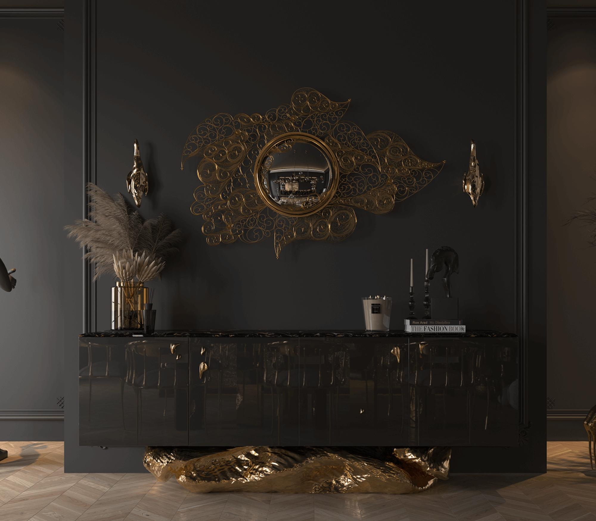 Miroir filigrane fait main et miroir Boca do Lobo en vente 6