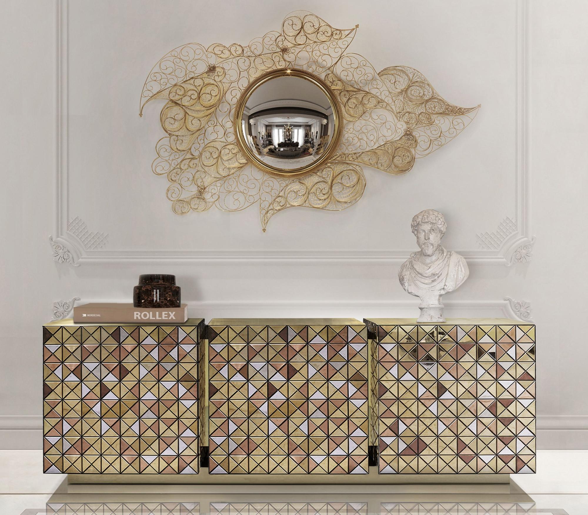 Miroir filigrane fait main et miroir Boca do Lobo en vente 3
