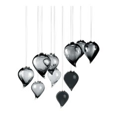 Schwarze Flik-Deckenleuchte