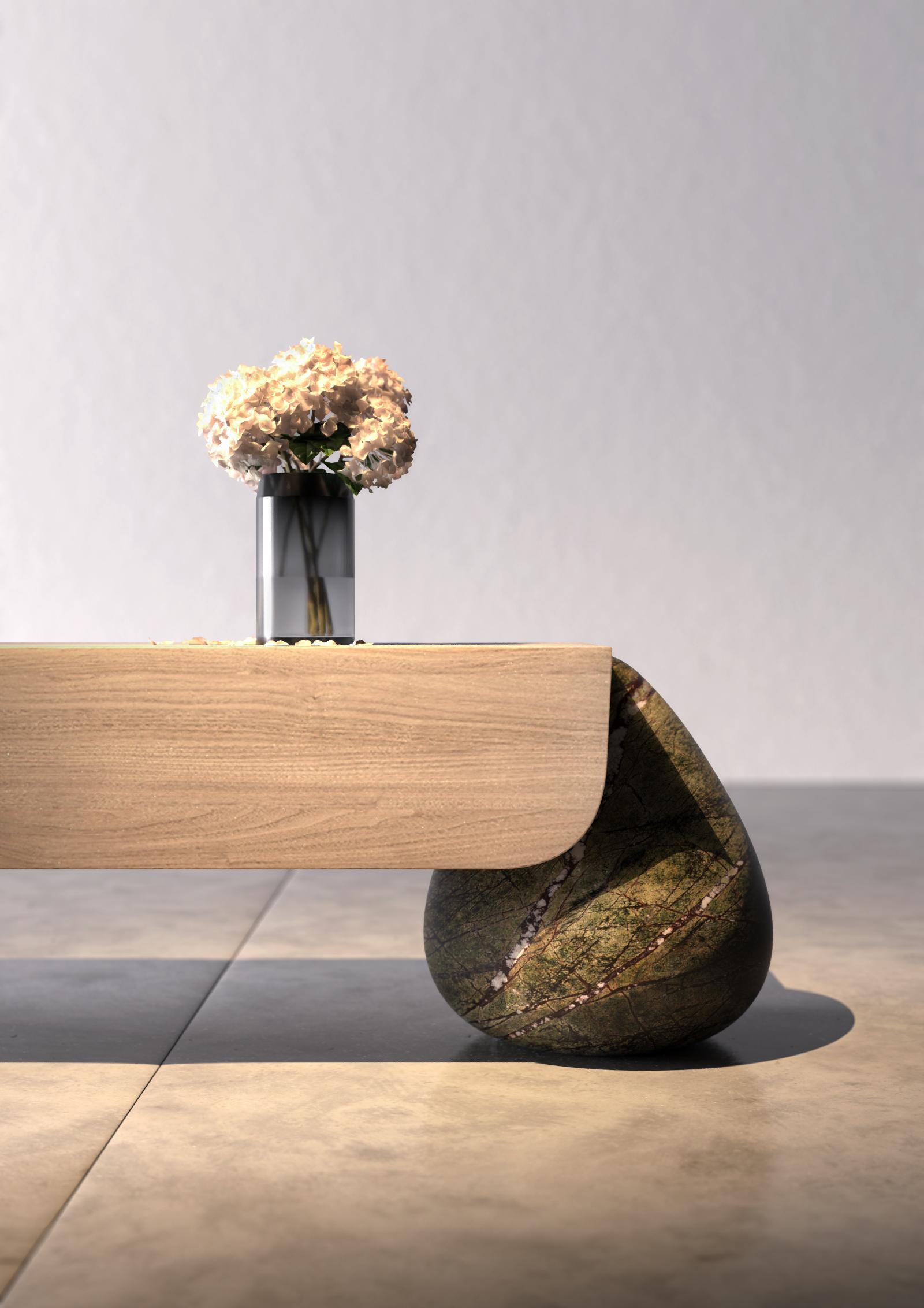 Modern Flint Bench by Marmi Serafini For Sale
