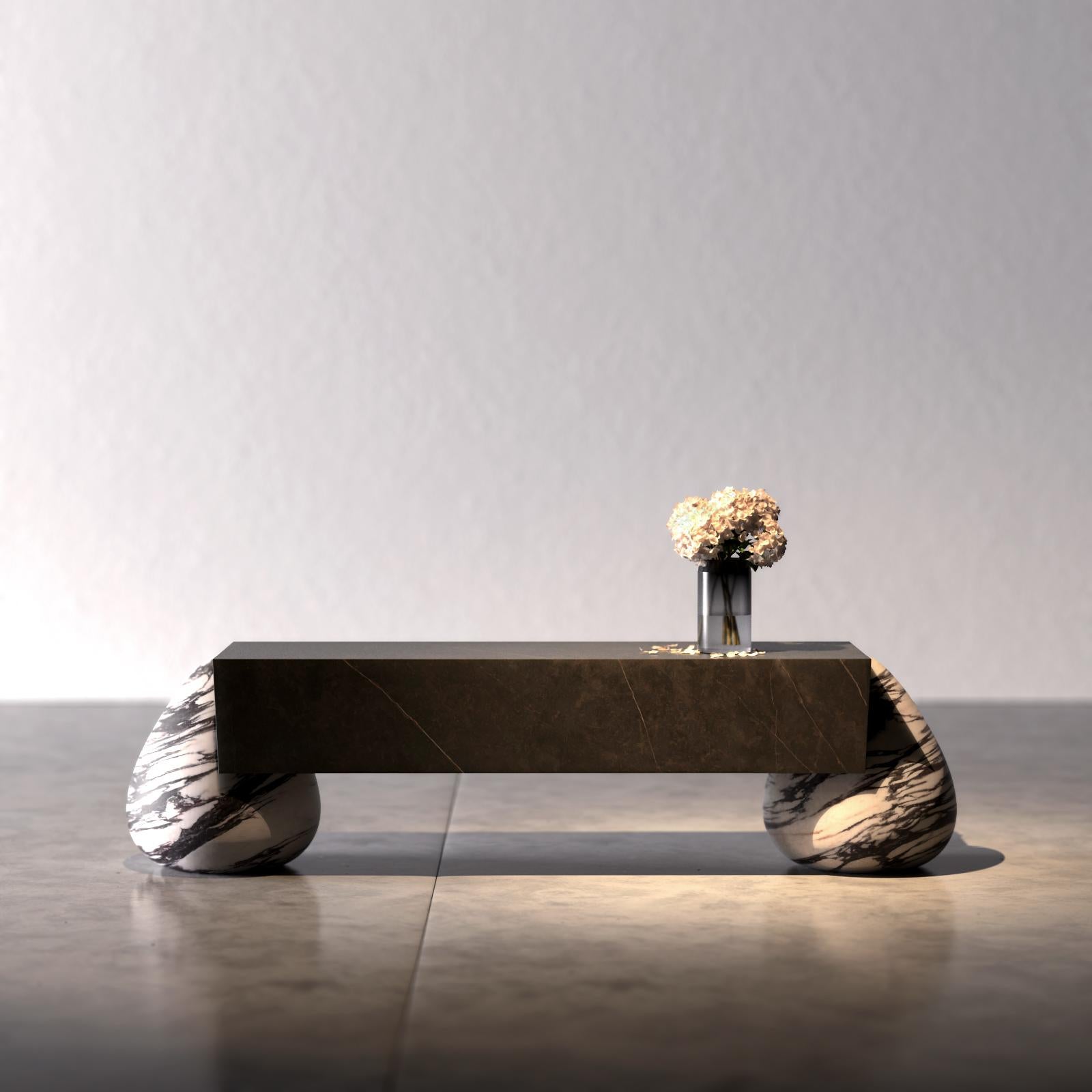 Modern Flint Bench by Marmi Serafini For Sale