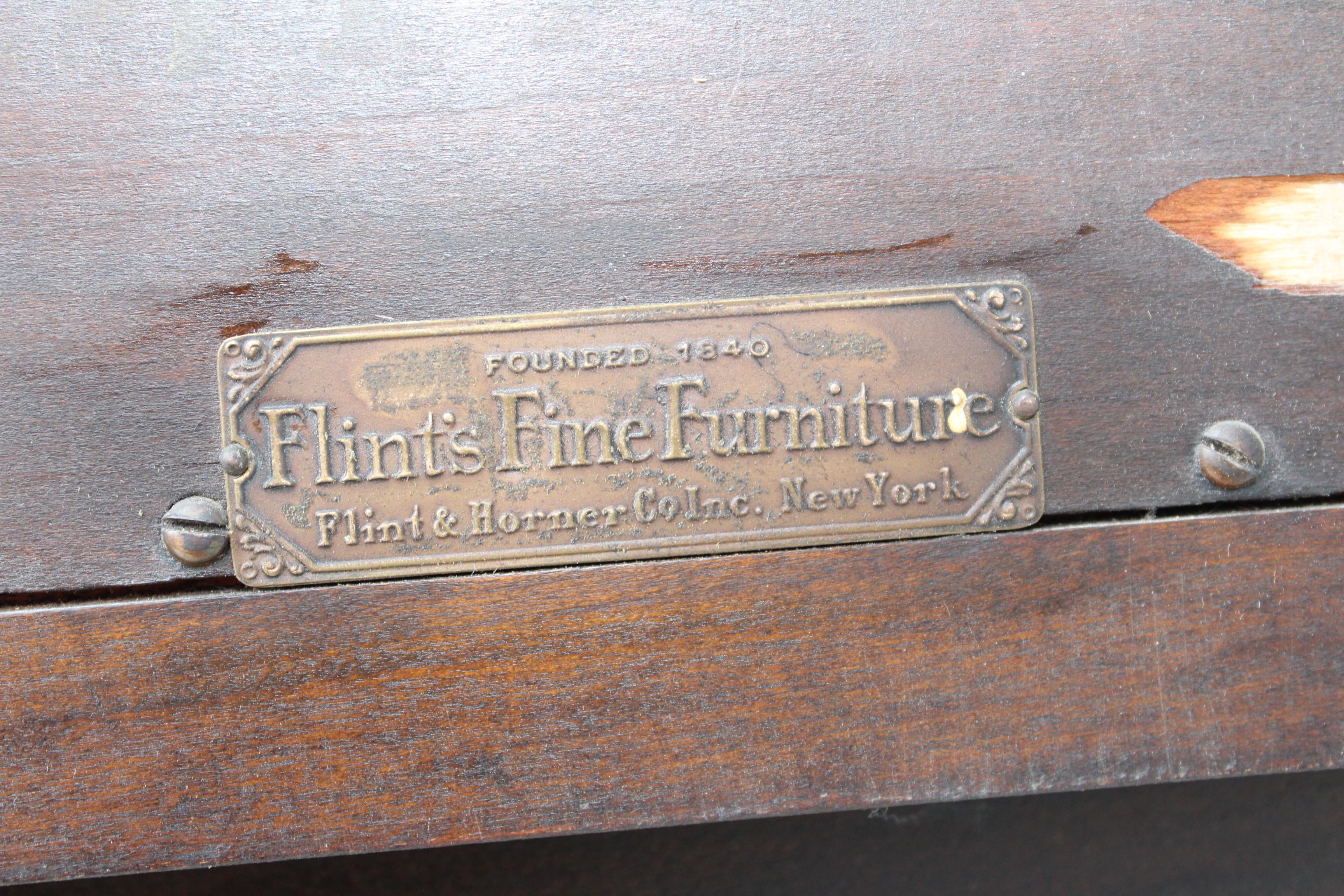 Flint & Horner 1940s Cabinet with Brass Hardware 10