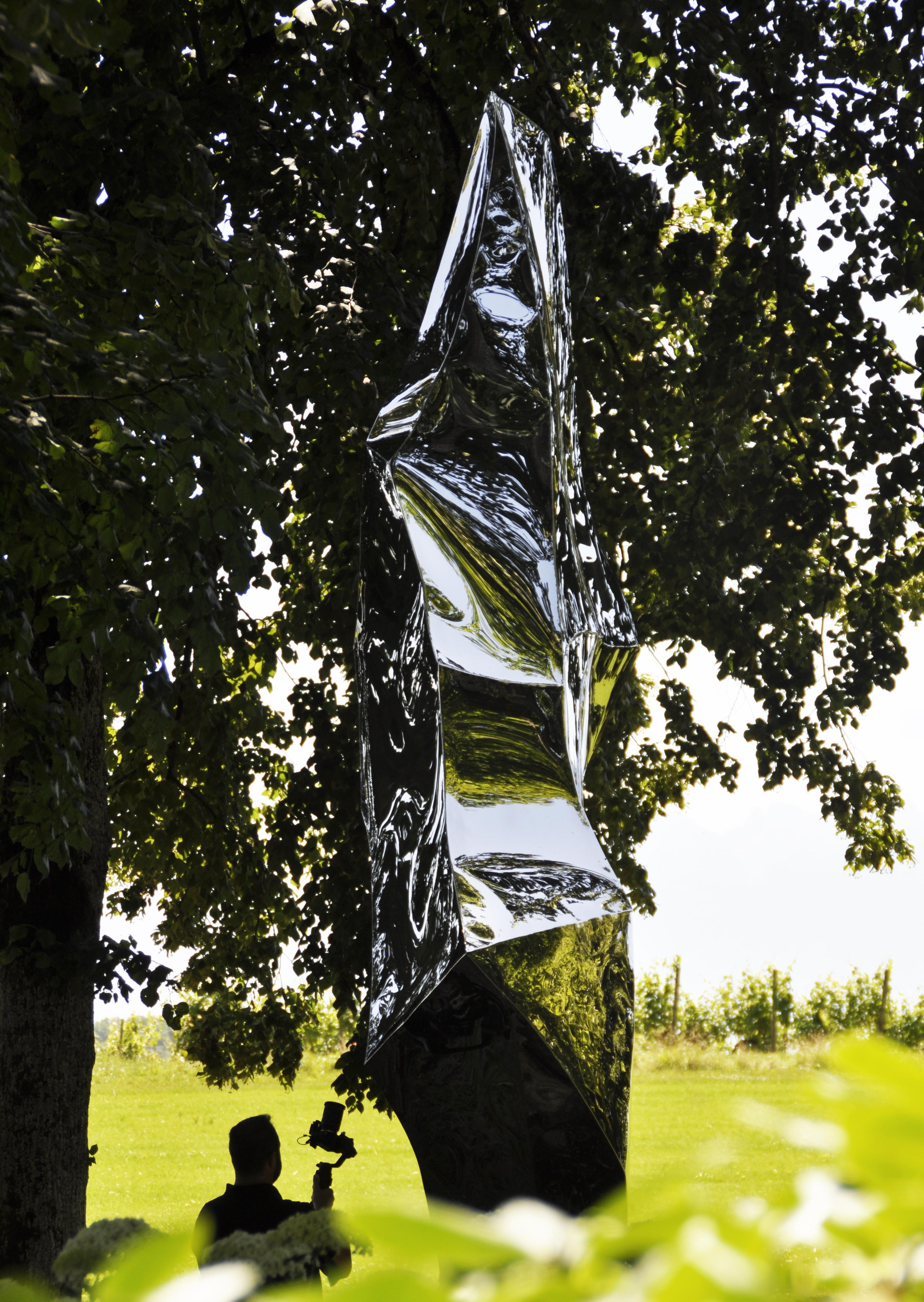 Postmoderno Scultura in selce di Pol Quadens in vendita