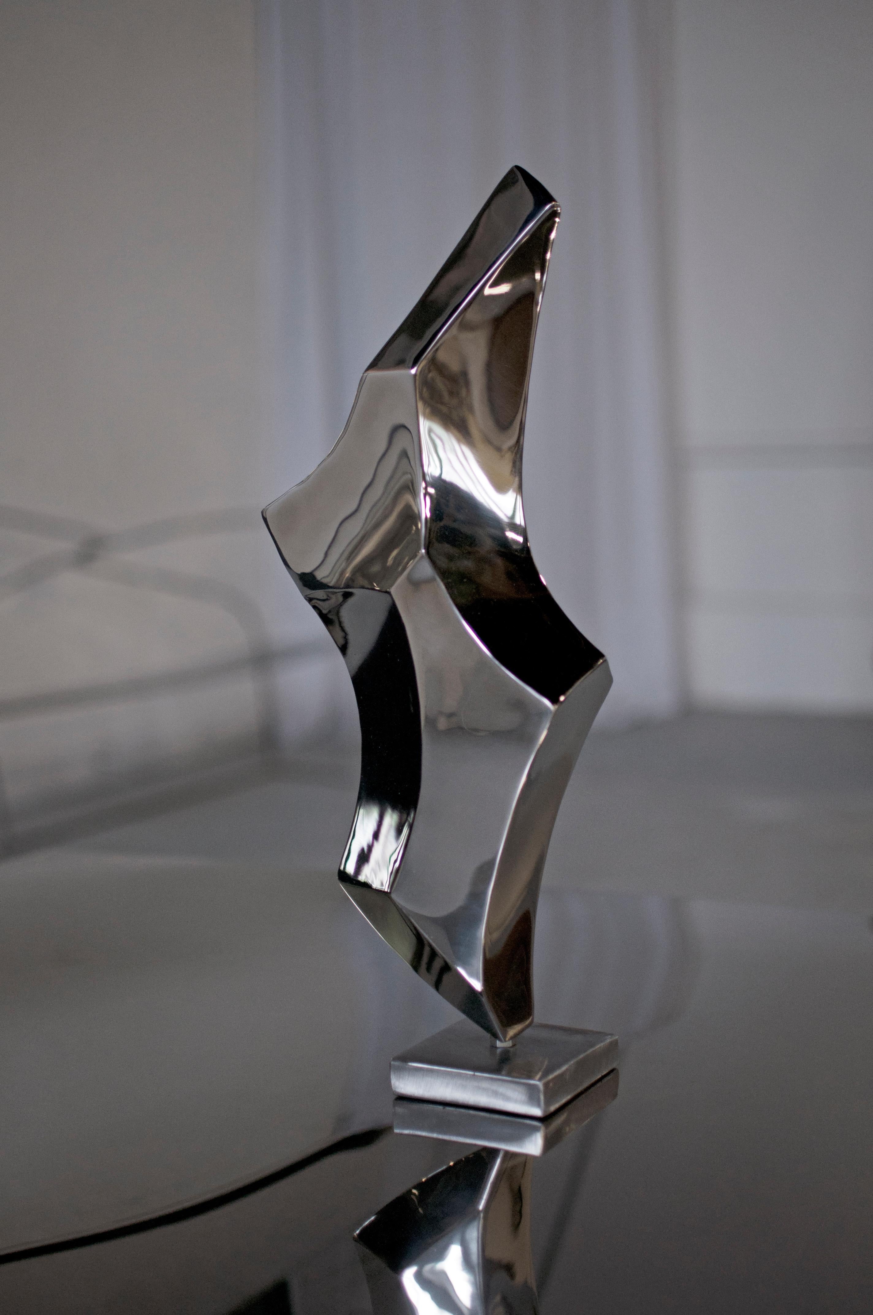Scultura Flint VIII di Pol Quadens 
Un pezzo unico.
Dimensioni: Ø 20 x H. 40 cm.
Materiali: Acciaio inossidabile lucidato.

Le dimensioni possono variare. Contattateci.

Pol Quadens è nato a Bruxelles. Suo padre era attivo nel campo dei compositi e