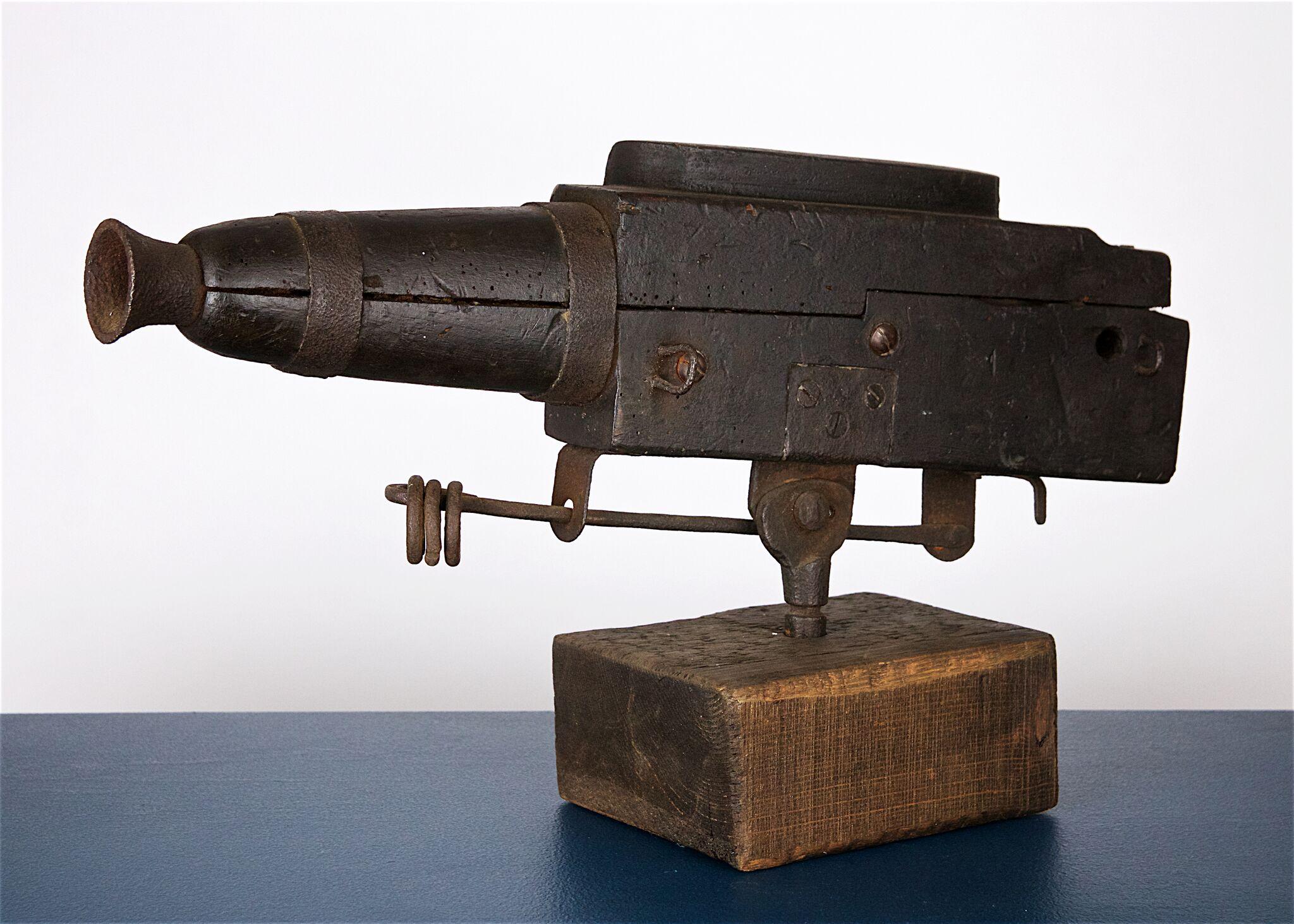 19th Century Flintlock Alarm Gun with Flared Barrel, circa 1800