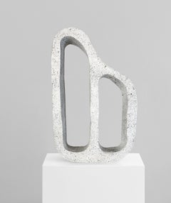 Flintstone White Vase by Erica Zanella