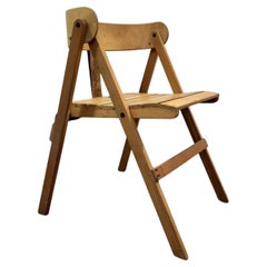 Chaise Flip Chair Chaise en bois Design 1960's Modernism