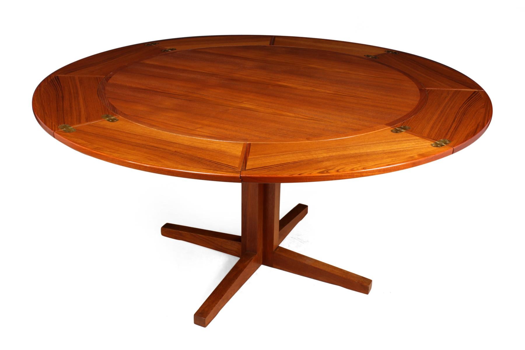 Danois Table à rabats pliante en teck de Dyrlund, vers 1960