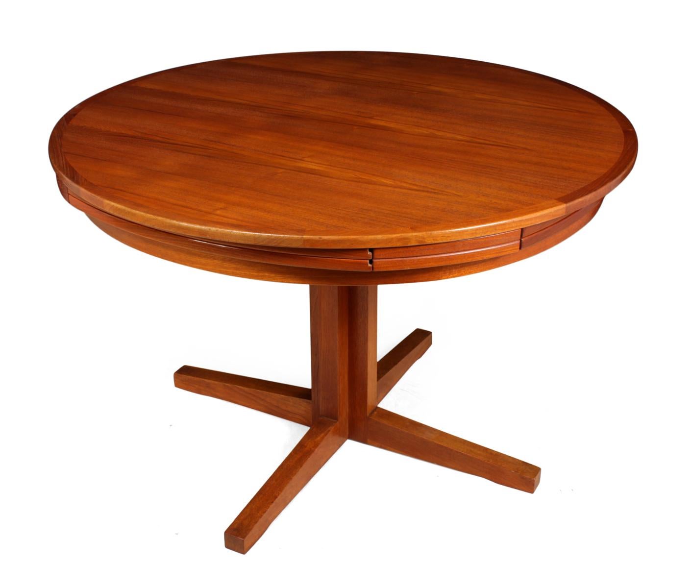 Milieu du XXe siècle Table à rabats pliante en teck de Dyrlund, vers 1960