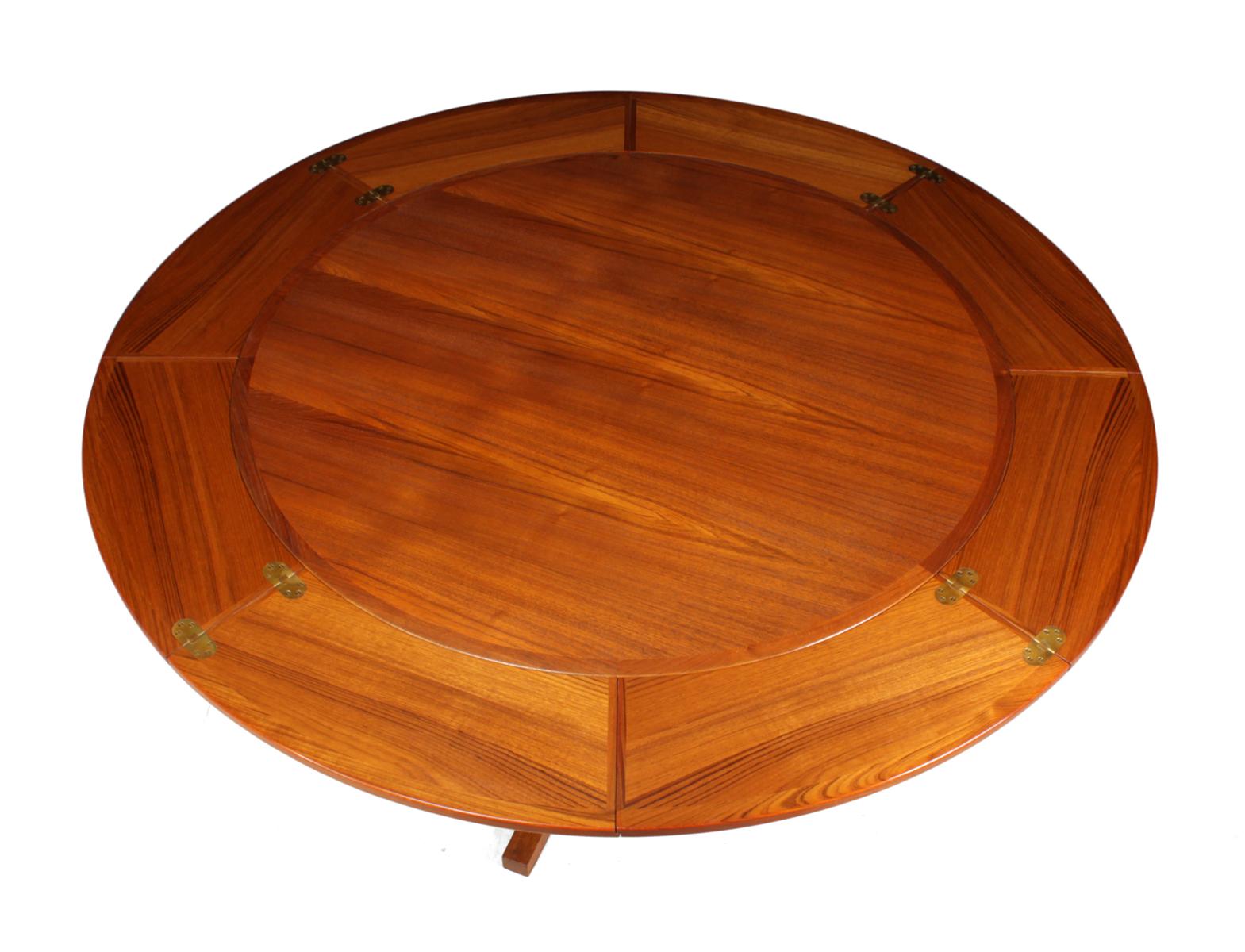 Table à rabats pliante en teck de Dyrlund, vers 1960 2