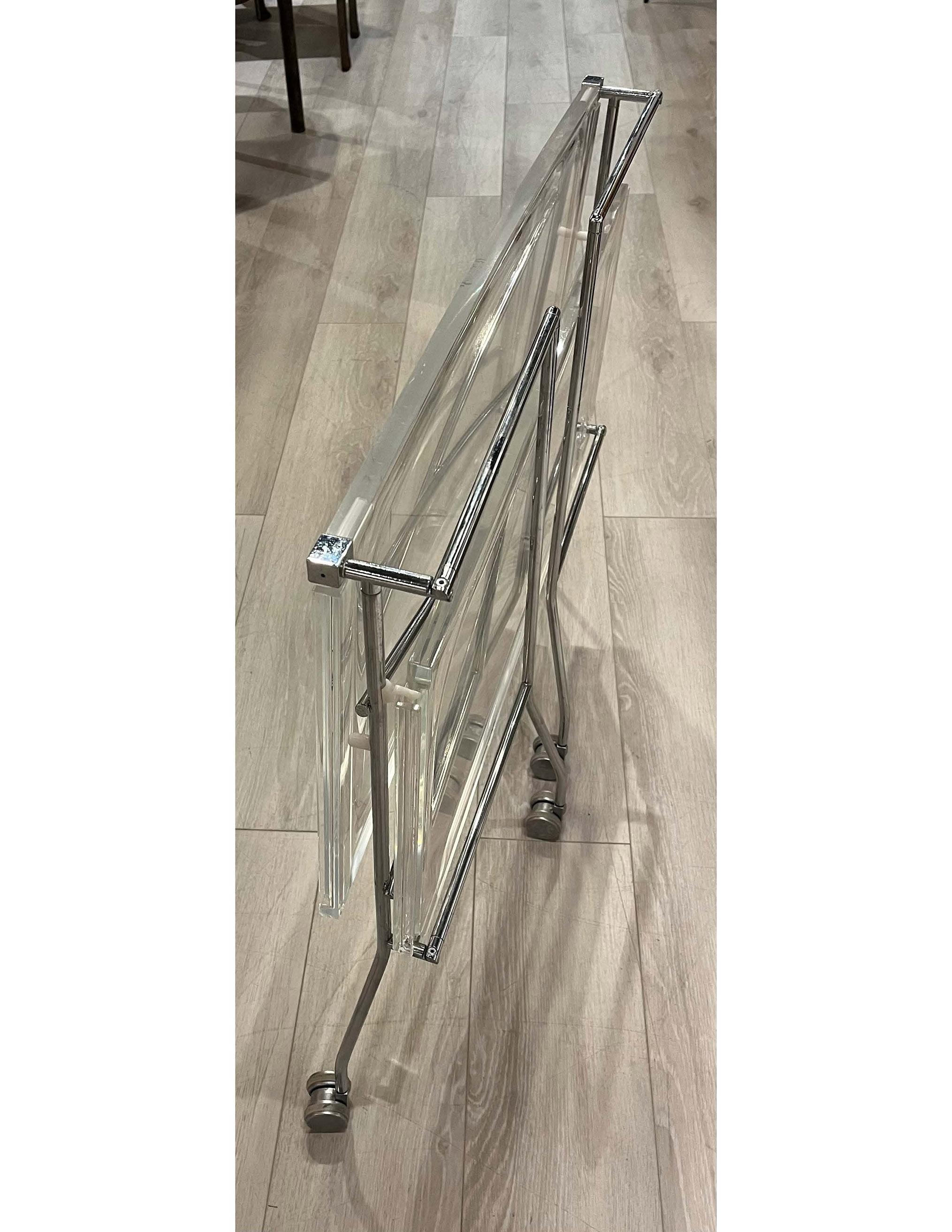 Flip Folding Trolley Table by A. Citterio with Toan Nguyen for Kartell For Sale 3