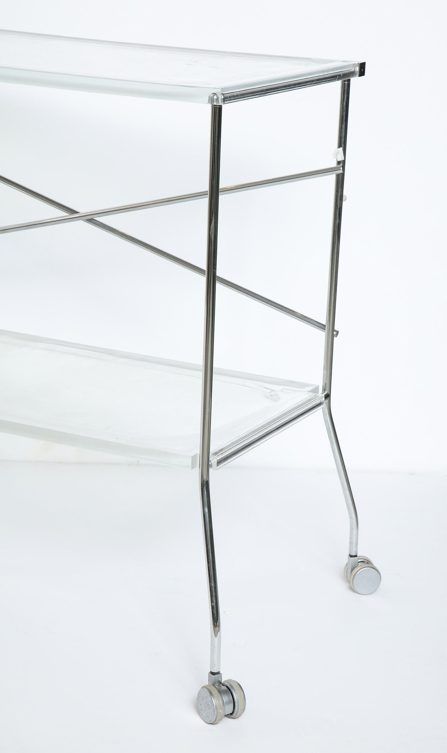 20th Century Flip Folding Trolley Table by A. Citterio with Toan Nguyen for Kartell For Sale