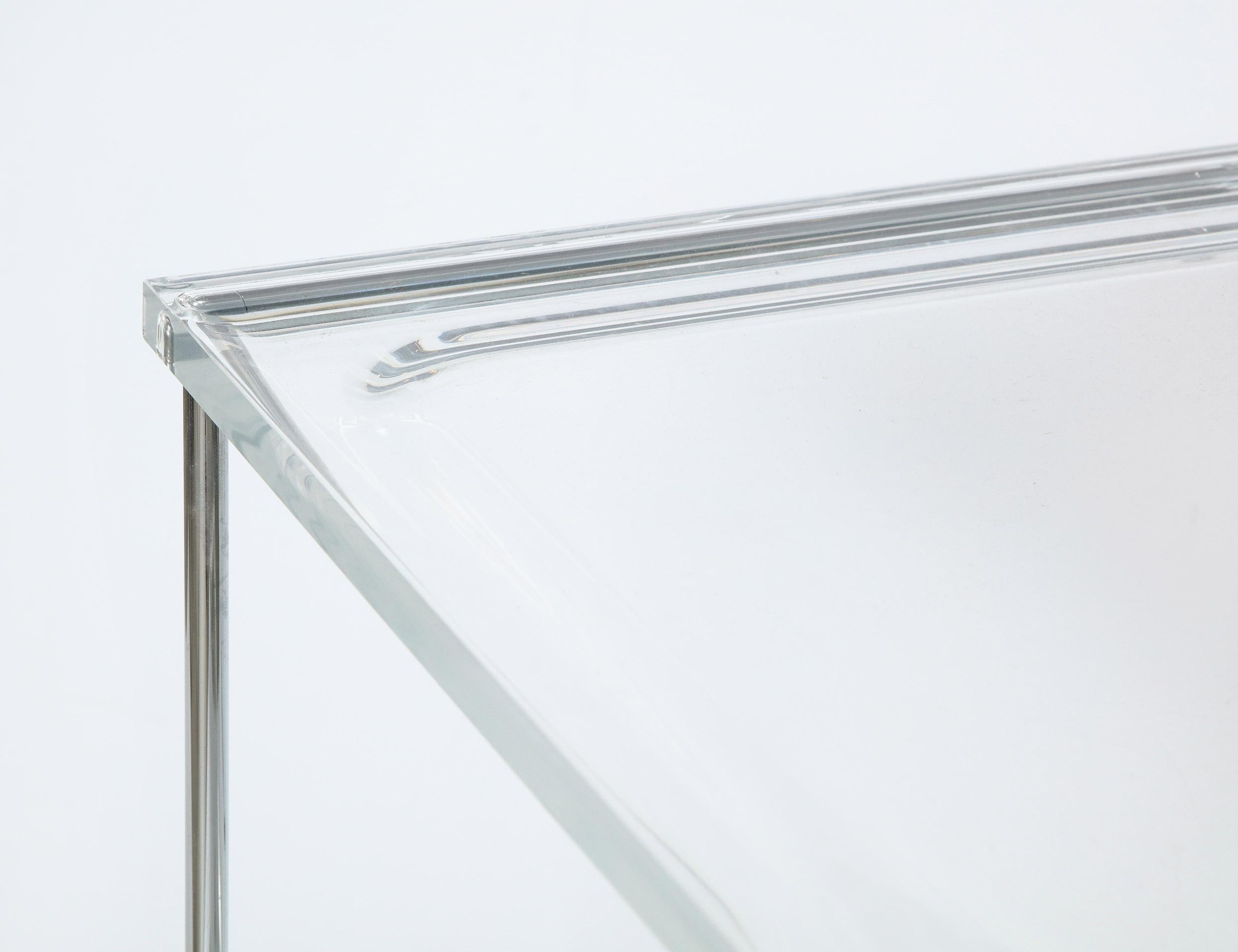 Stainless Steel Flip Folding Trolley Table by A. Citterio with Toan Nguyen for Kartell For Sale