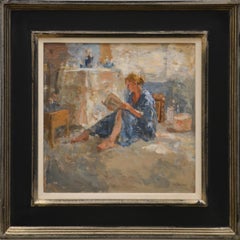 Maja in kimono, lettura - Figura di donna contemporanea del XXI secolo