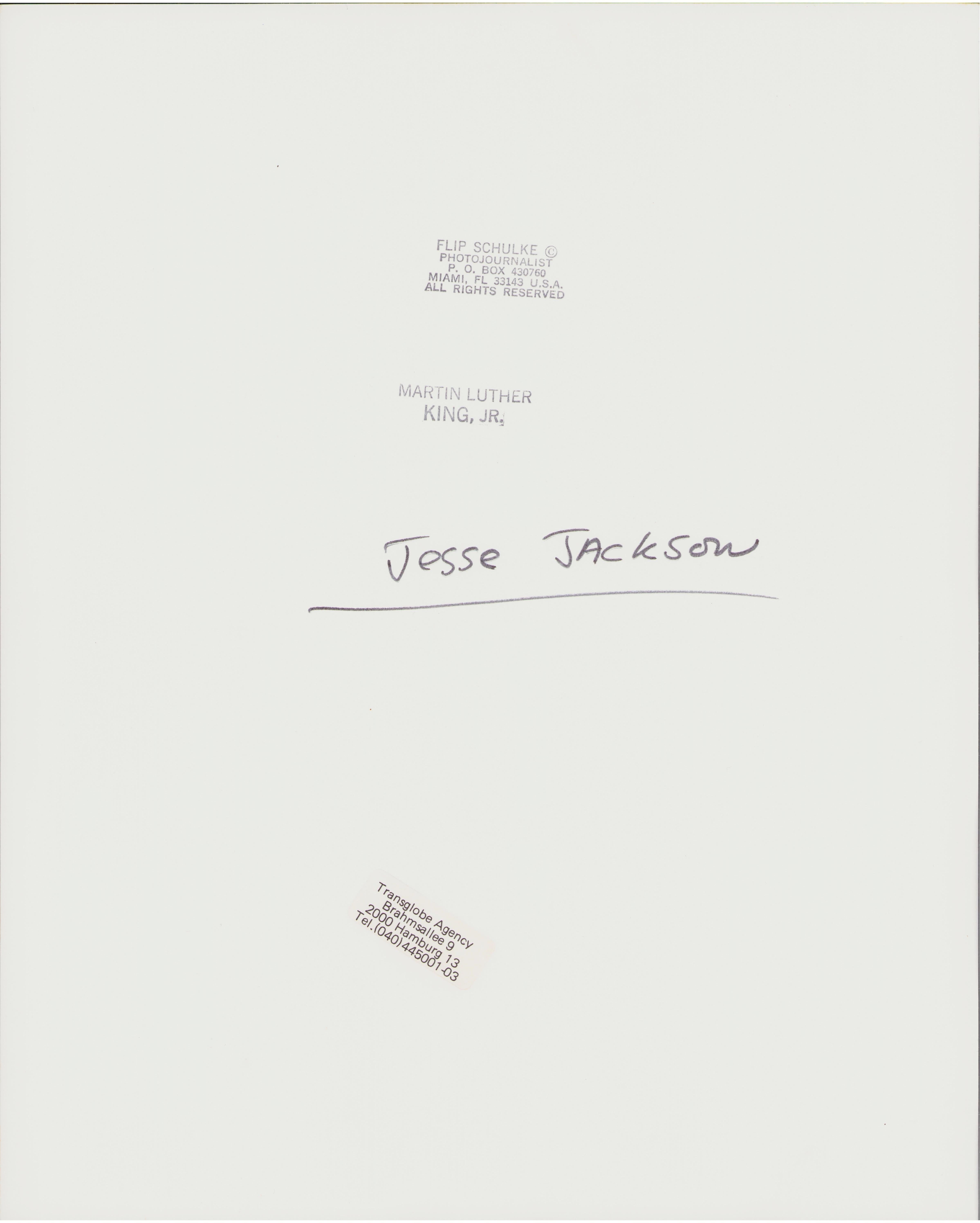 Jesse Jackson – Originalfotografie – Mitte der 1970er Jahre – Photograph von Flip Schulke