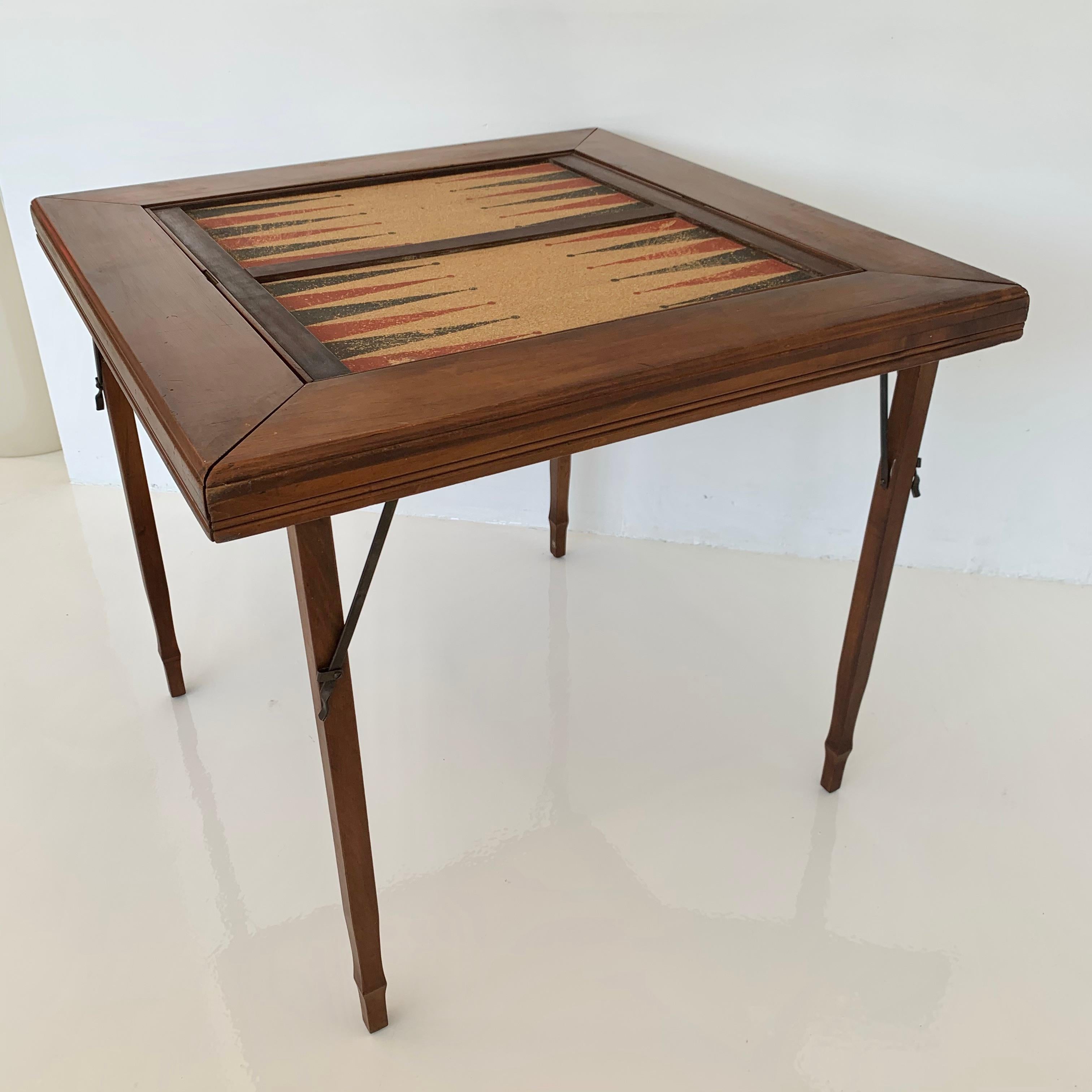 FlipTop Cork and Wood Backgammon Table at 1stDibs backgammon tables