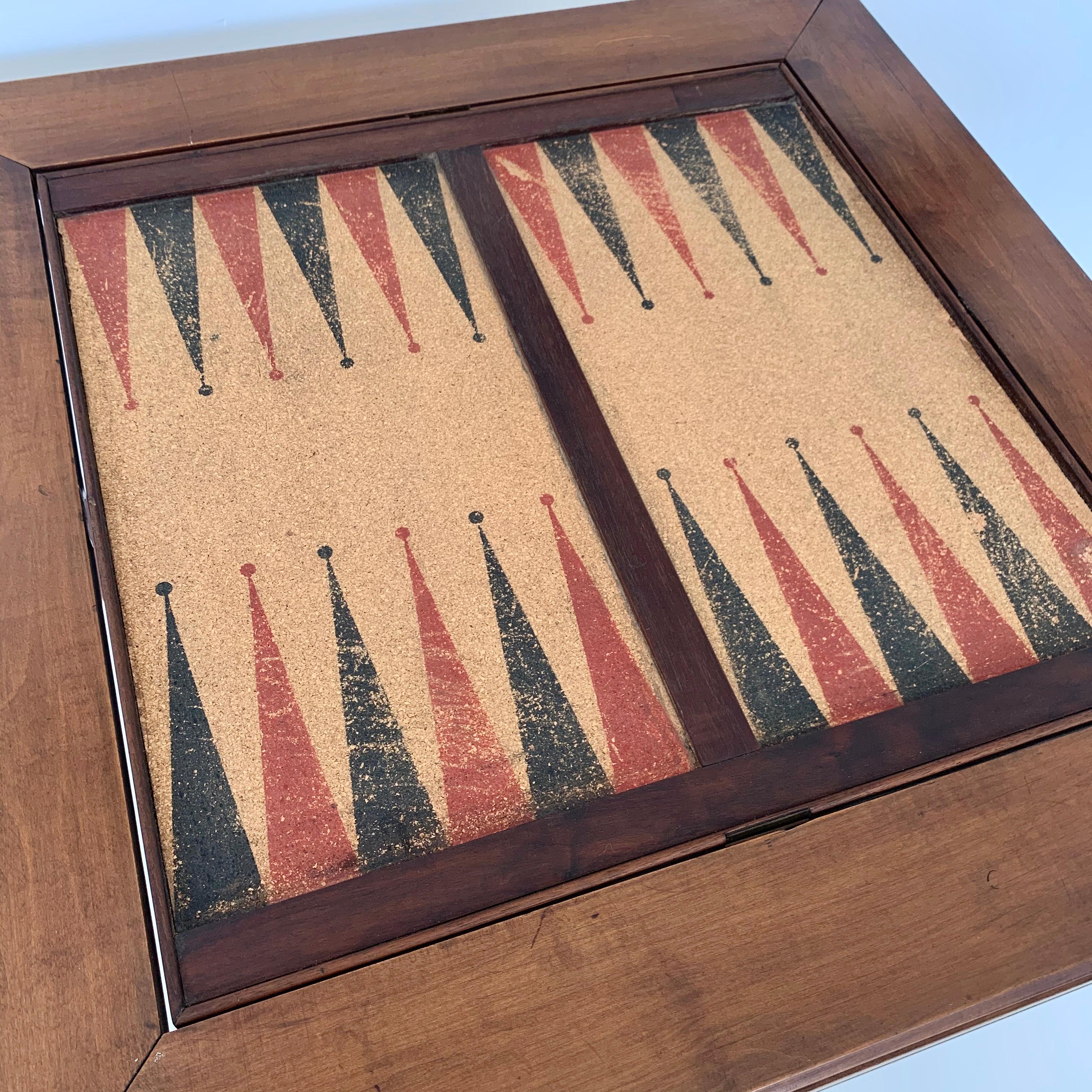 FlipTop Cork and Wood Backgammon Table at 1stDibs backgammon tables