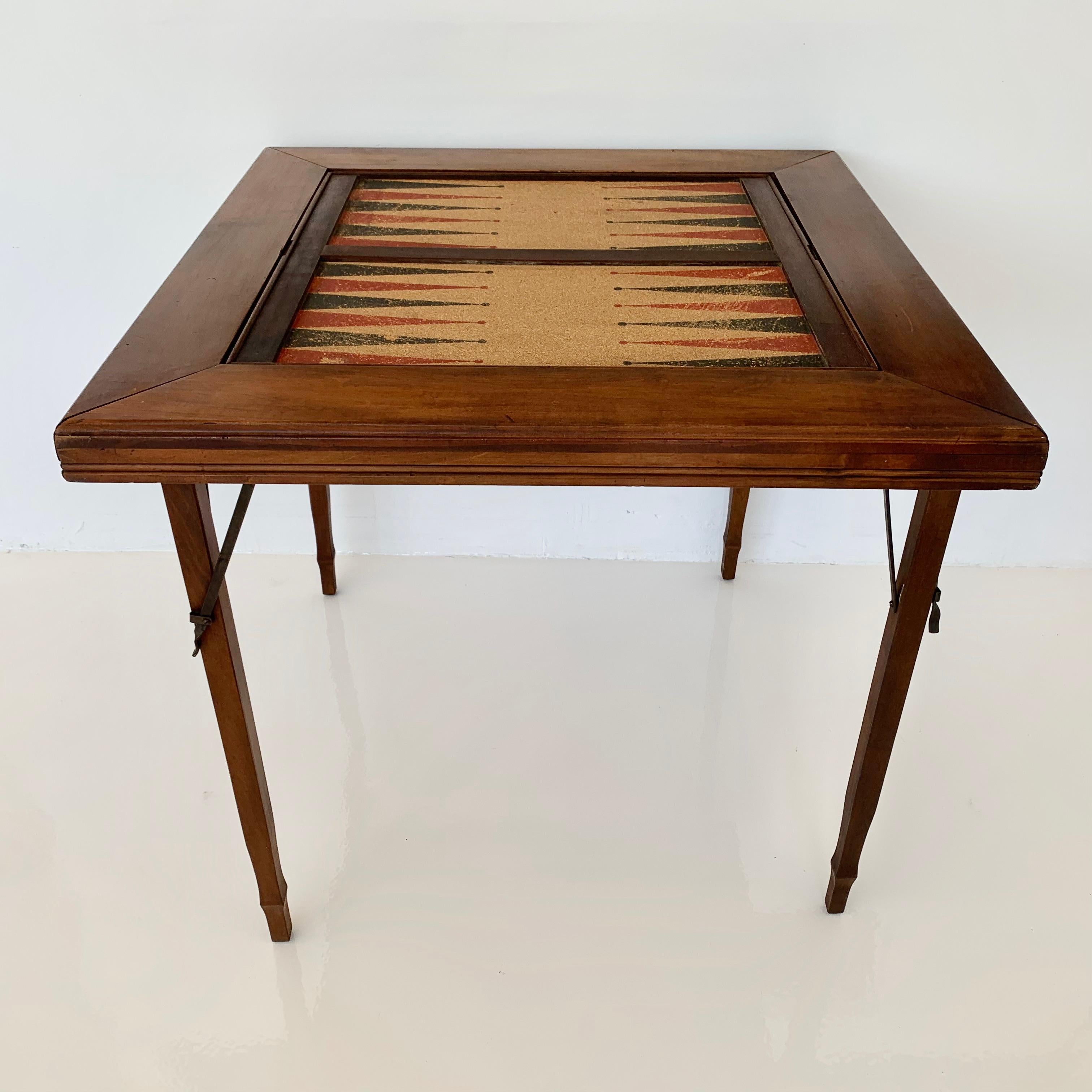 FlipTop Cork and Wood Backgammon Table at 1stDibs backgammon tables