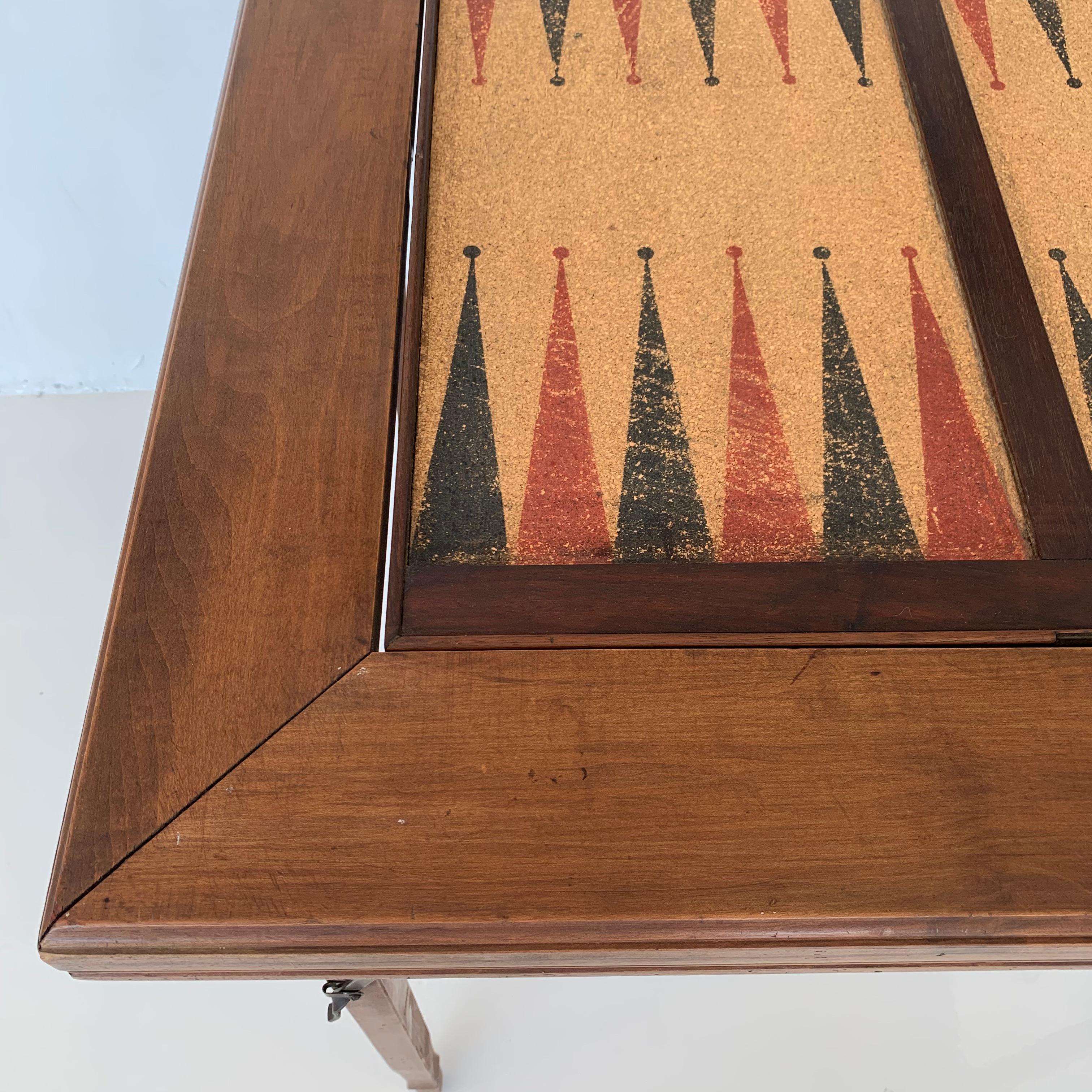 FlipTop Cork and Wood Backgammon Table at 1stDibs backgammon tables