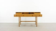 Flip-Top Desk by Jens Quistgaard for Peter Lovig Nielsen in Oakwood