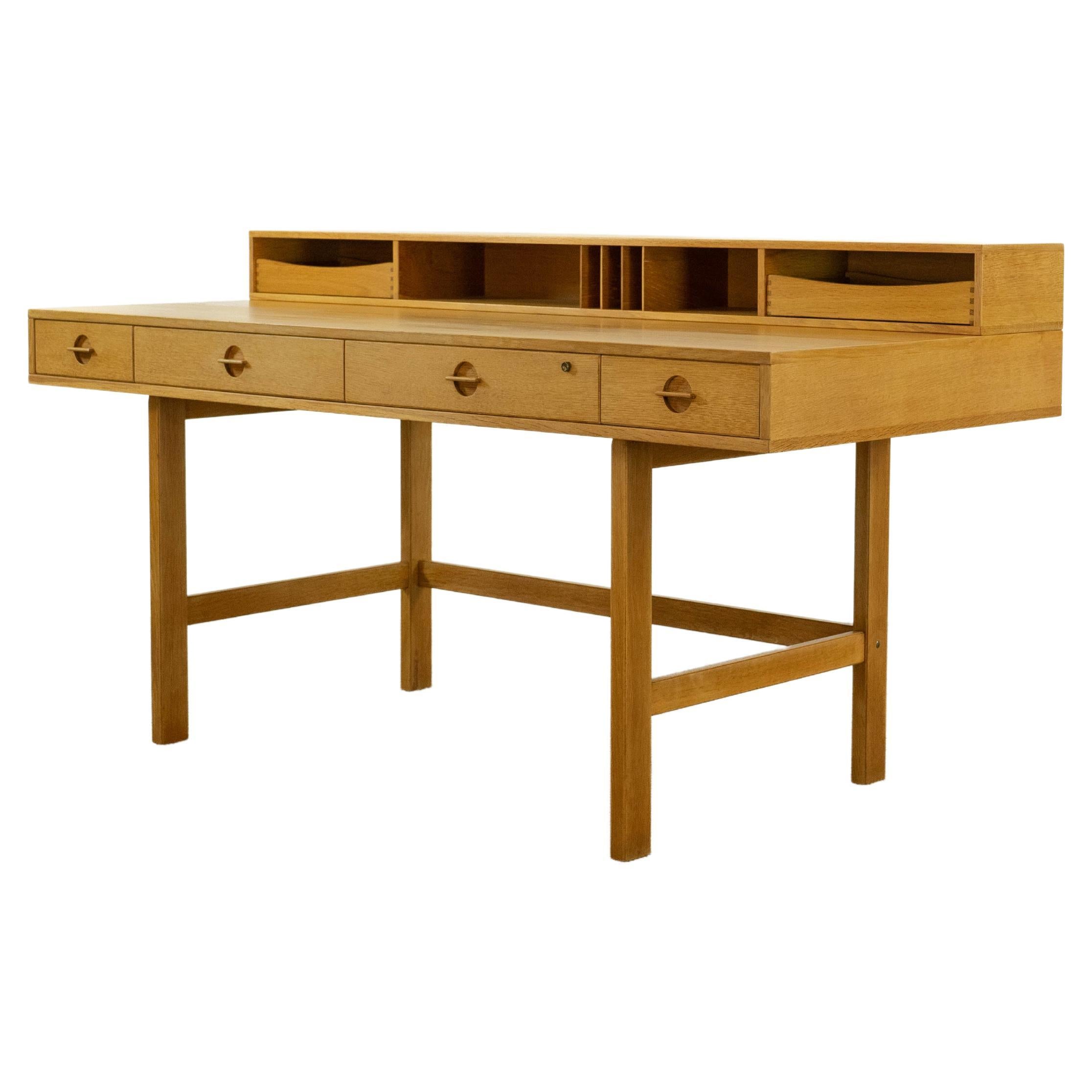 Flip-Top Desk by Jens Quistgaard for Peter Lovig Nielsen in Oakwood