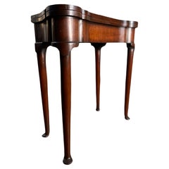 Flip top George II style games table