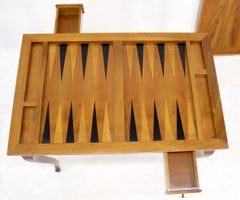Flip Top Italian Chess Backgammon Game Table with Drawers