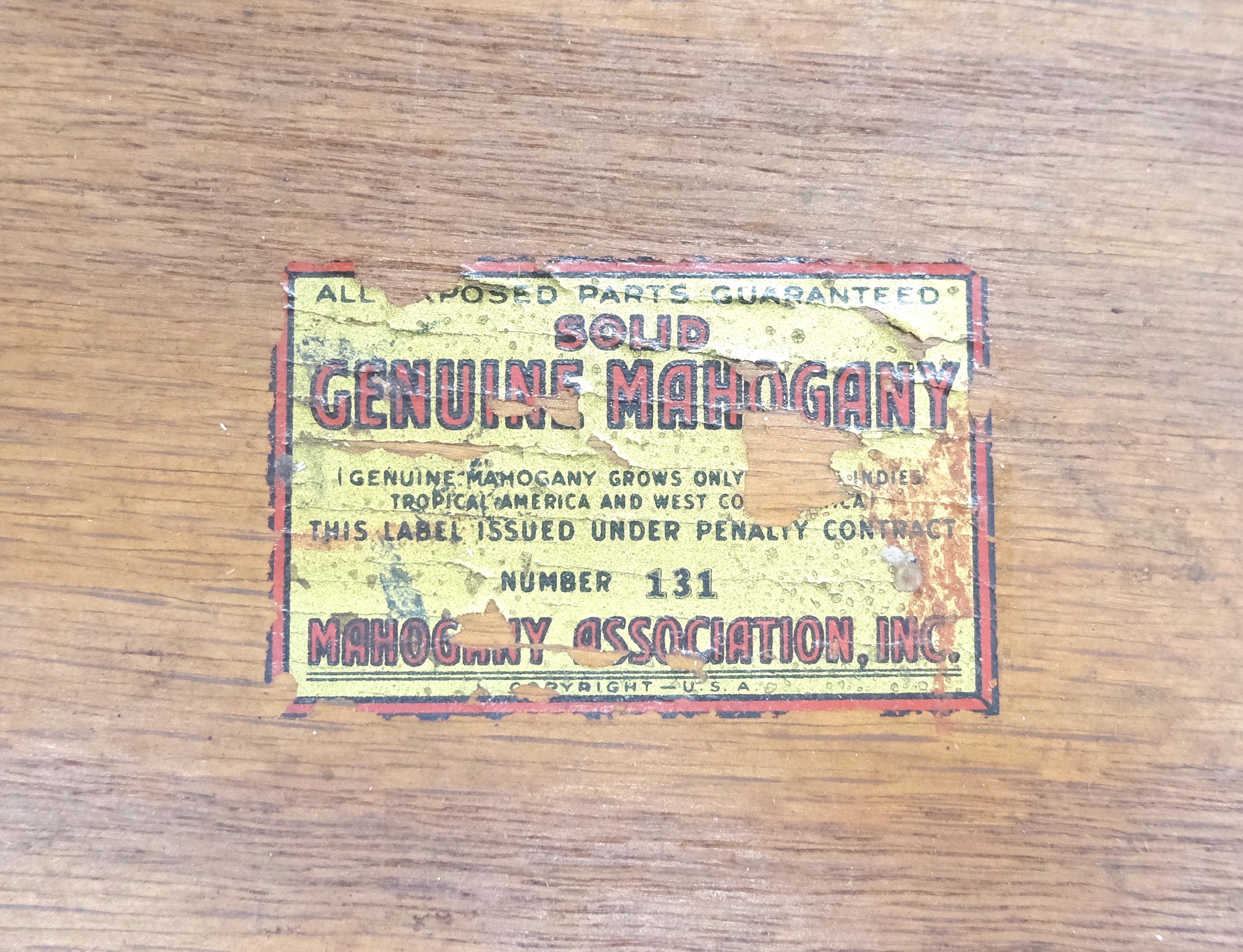 Flip Top Mahogany One Drawer Console Game Sofa Breakfast Top MINT For Sale 13