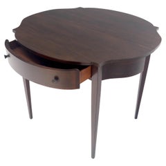 Flip Top Mahogany One Drawer Console Game Sofa Breakfast Top MINT