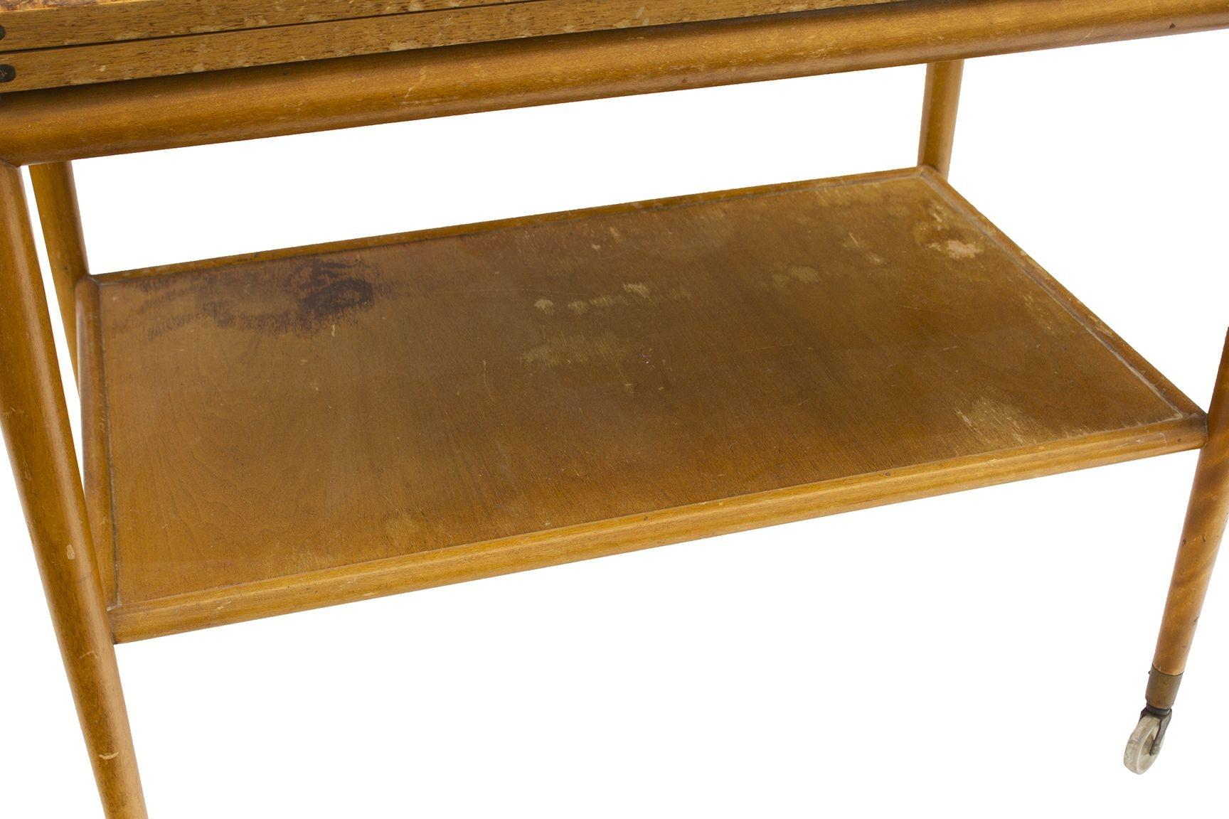 Flip Top Serving Cart by T.H. Robsjohn-Gibbings for Widdicomb 2