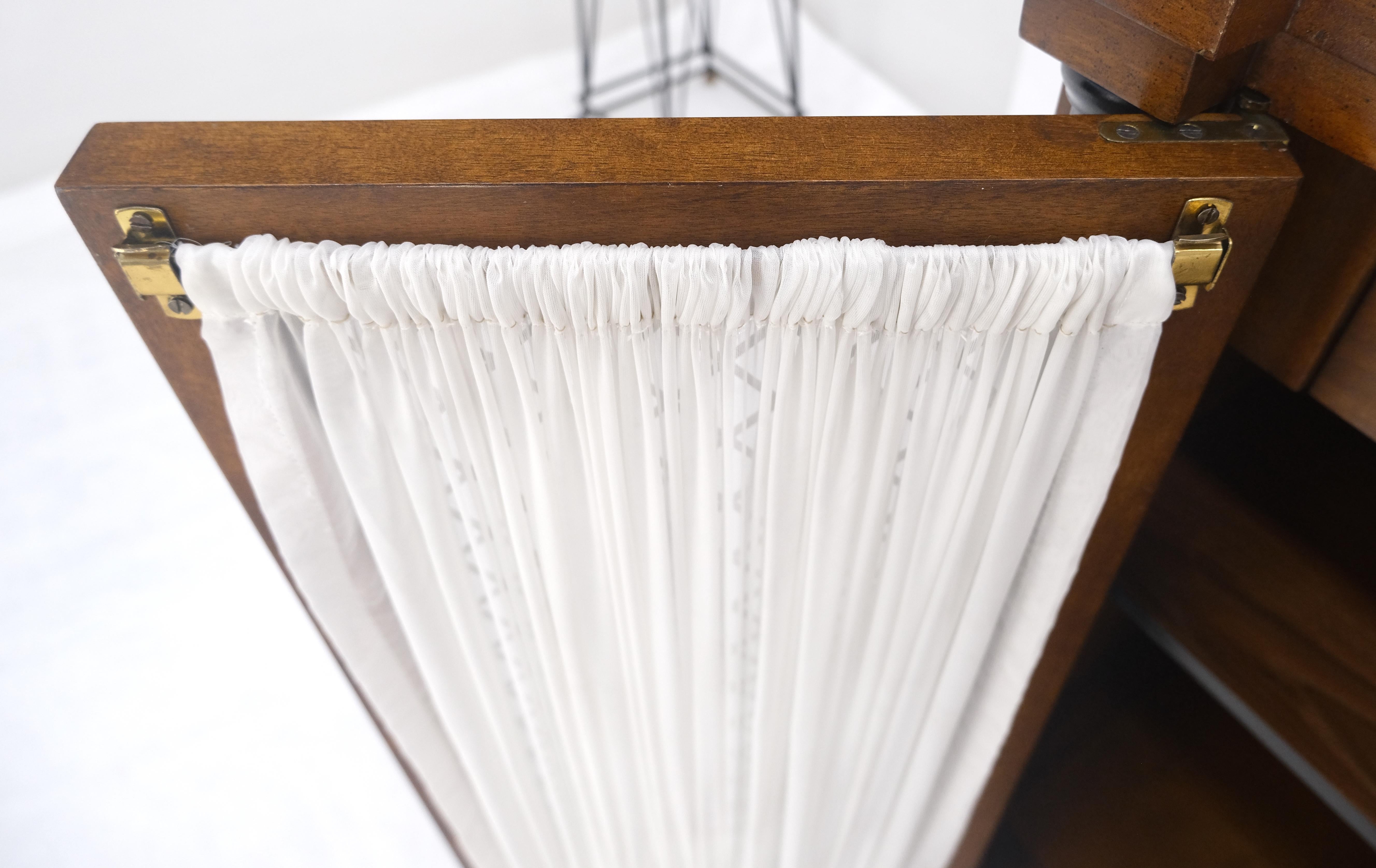 Flip Top Serving Tray Table 4 Doors Credenza Bar Server Sideboard MINT For Sale 9