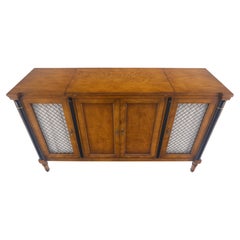 Flip Top Serving Tray Table 4 Doors Credenza Bar Server Sideboard MINT