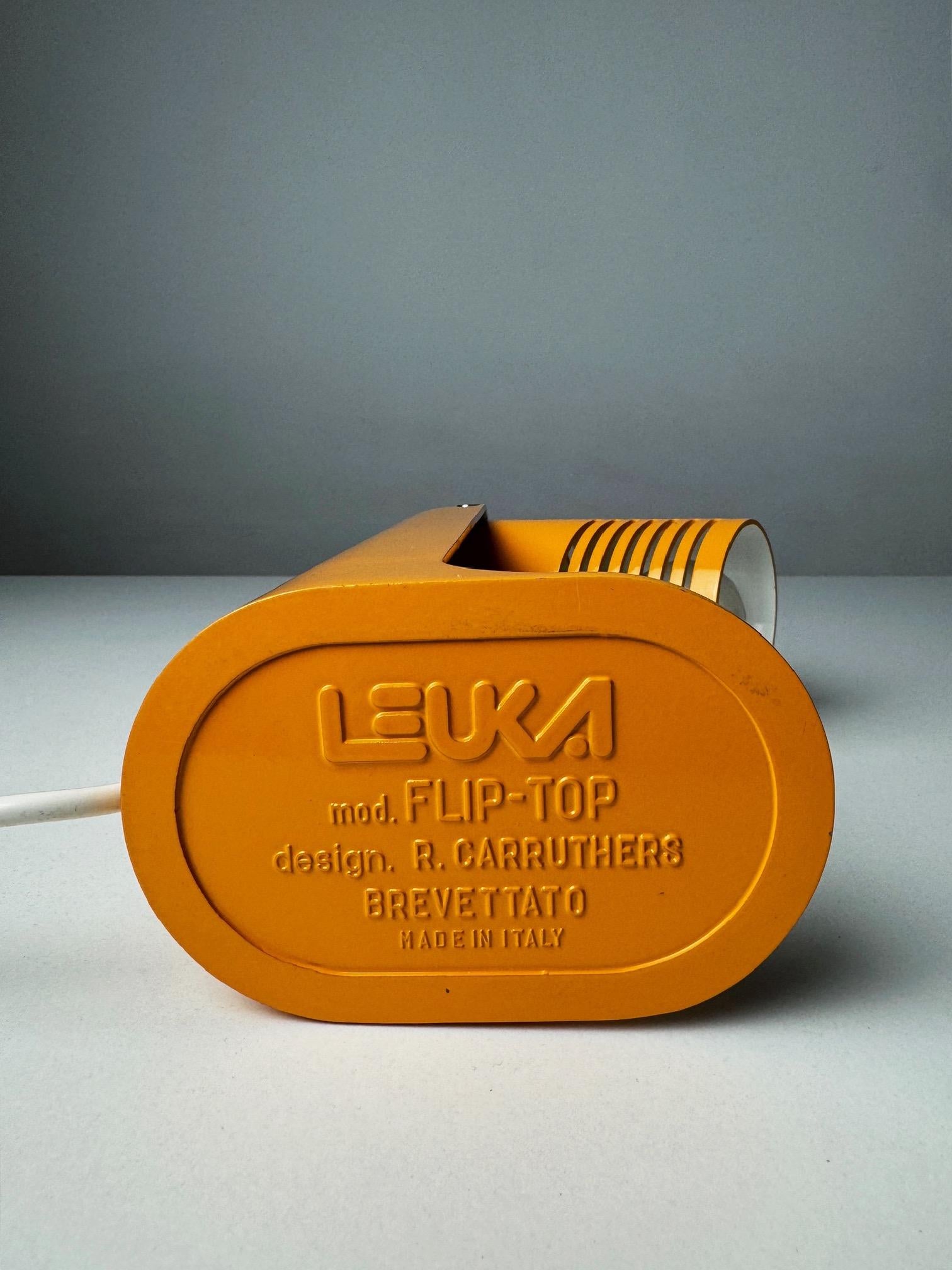 Lampe de table « Flip-Top » de Richard Carruthers pour Leuka par Brevettato Italie années 70 1