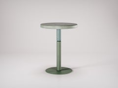 Flipper Collection, Concrete High Coffee Table Fir + Ultramarine Color Cement