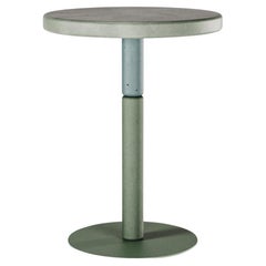 Flipper Collection, Concrete High Coffee Table Fir + Ultramarine Color Cement