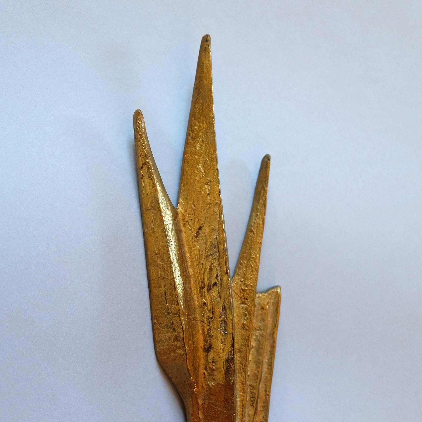 Félix Agostini, Amour Ardent, Applique, um 1955 (Vergoldet) im Angebot