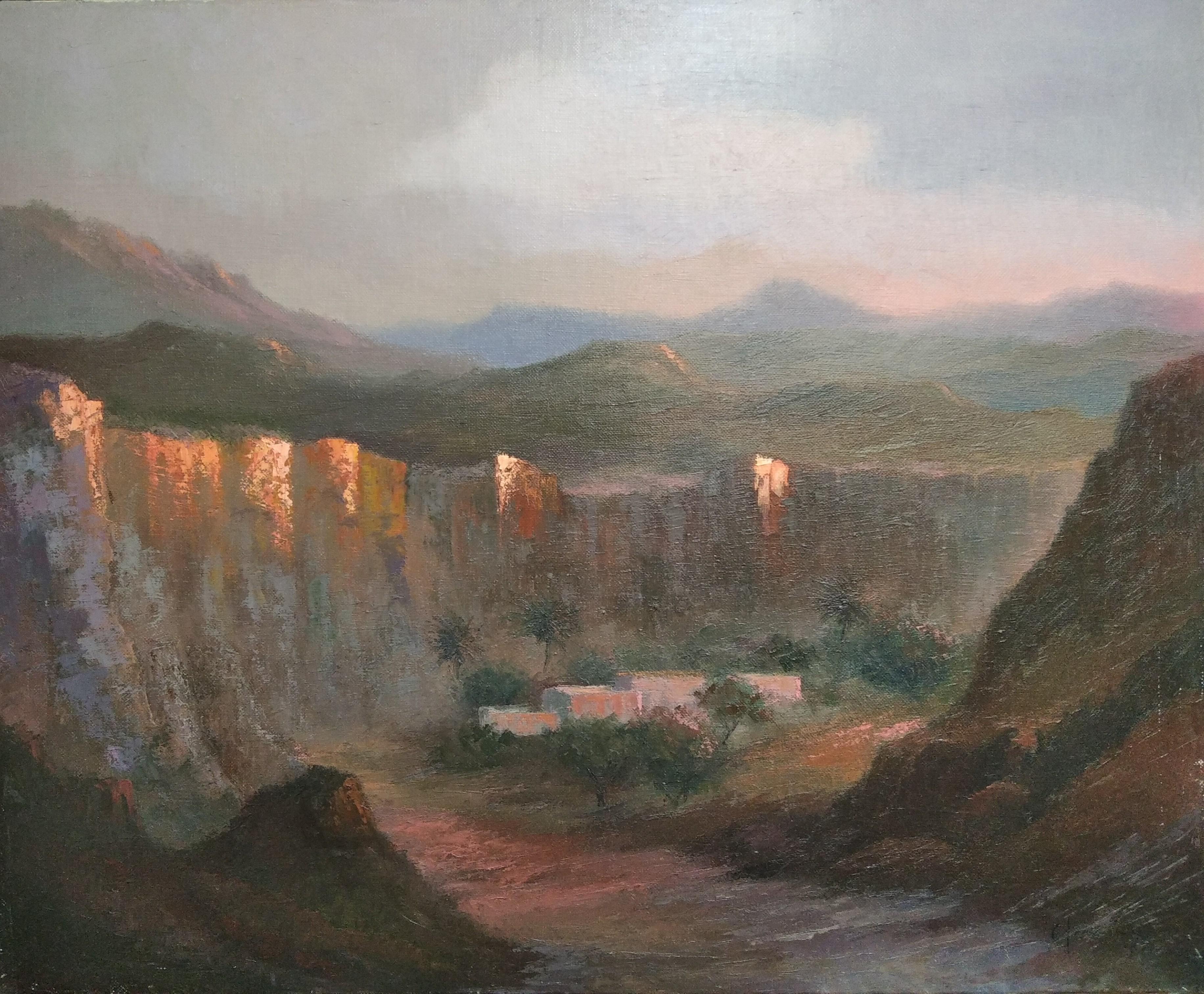 Félix Clemente Gerez  Landscape Painting - Untitled 