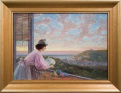 Antique View Over Étretat, France