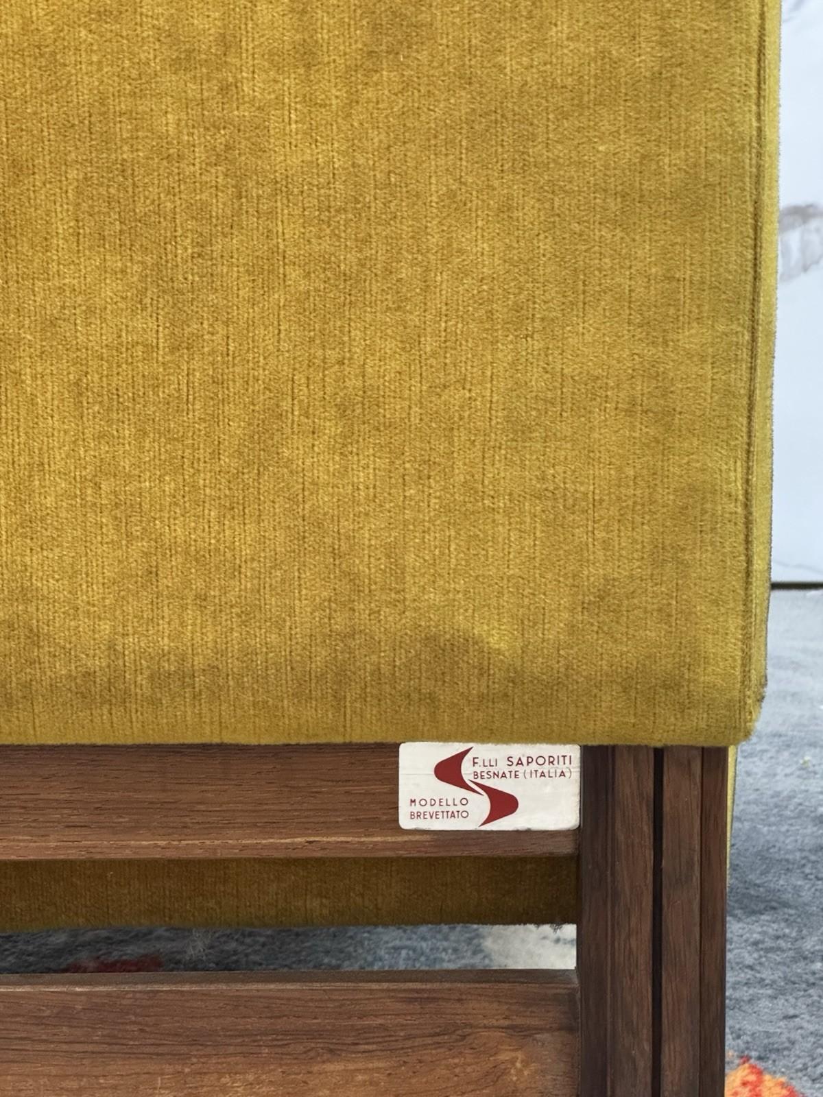 F.lli Saporiti Besnate Pair Of Armchairs 1960s Modern Design For Sale 12