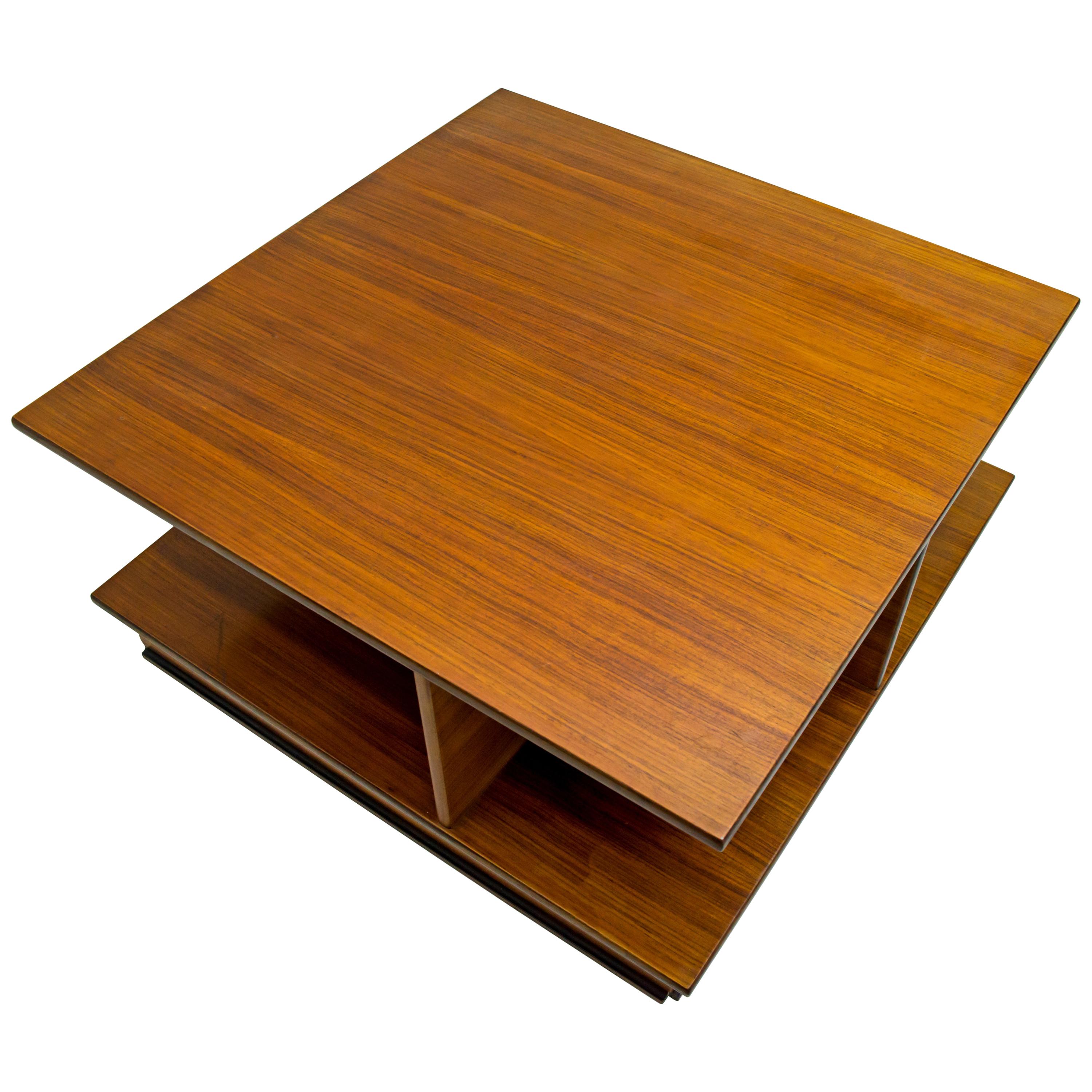Mid Century Walnut Coffee Table Expandable at 1stDibs