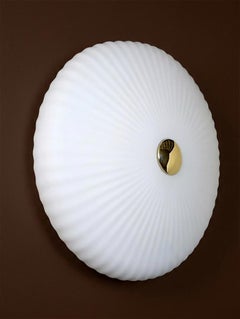 FLO-W 50cm (19.5") wall sconce in glass, brass, nickel, chrome -Candas Design