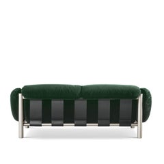 Sofá 2 plazas terciopelo verde Flo by Lorenza Bozzoli