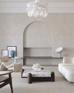 FLO Marble Coffee Table by French Architect Aro Vega